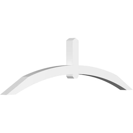 Ekena Millwork Archdale Architectural Grade PVC Gable Bracket, 84"W x 24 1/2"H x 4"D x 4"F, 7/12 Pitch GBP084X25X0404ARC00